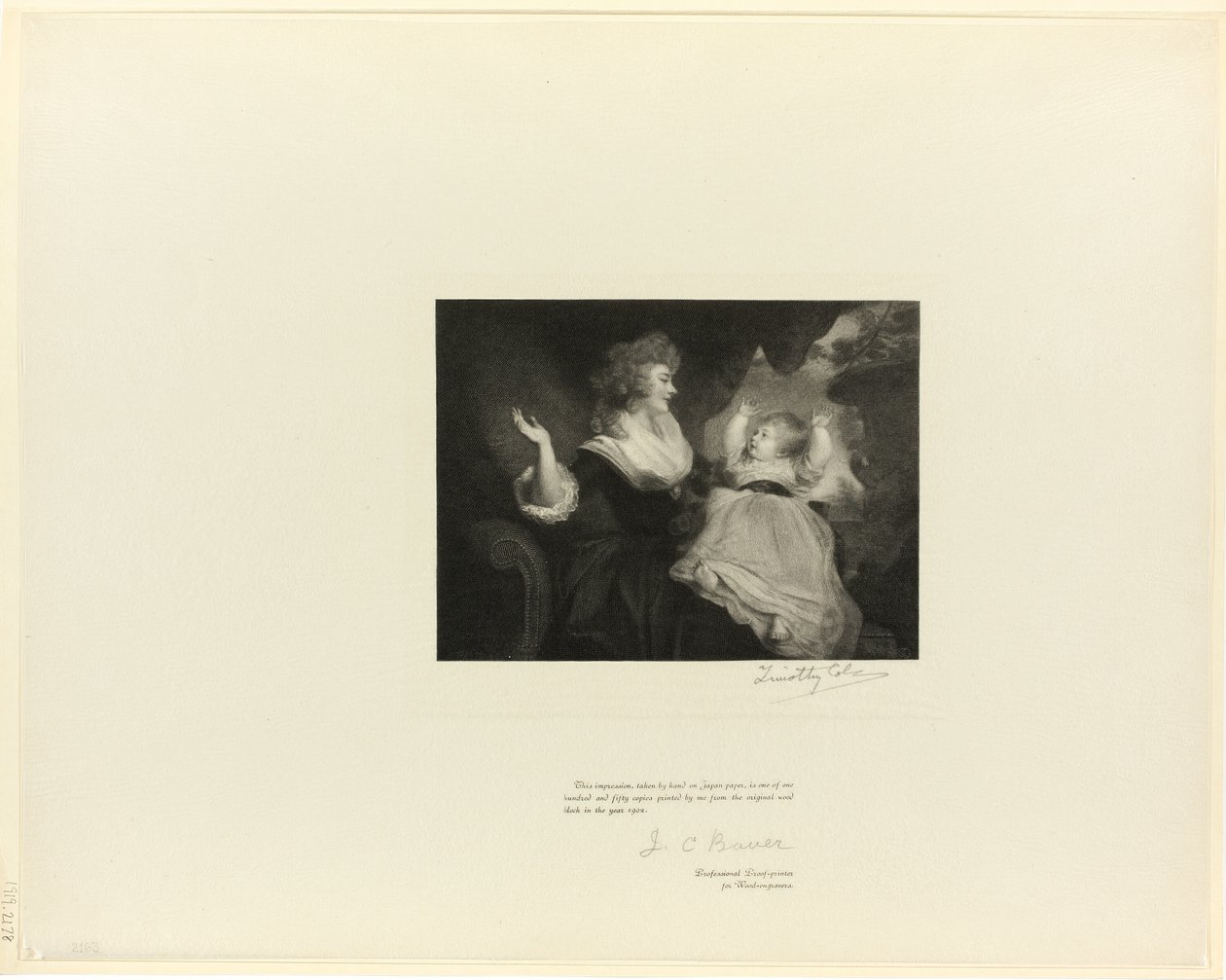 Herzogin von Devonshire und Kind, aus Old English Masters von Timothy Cole