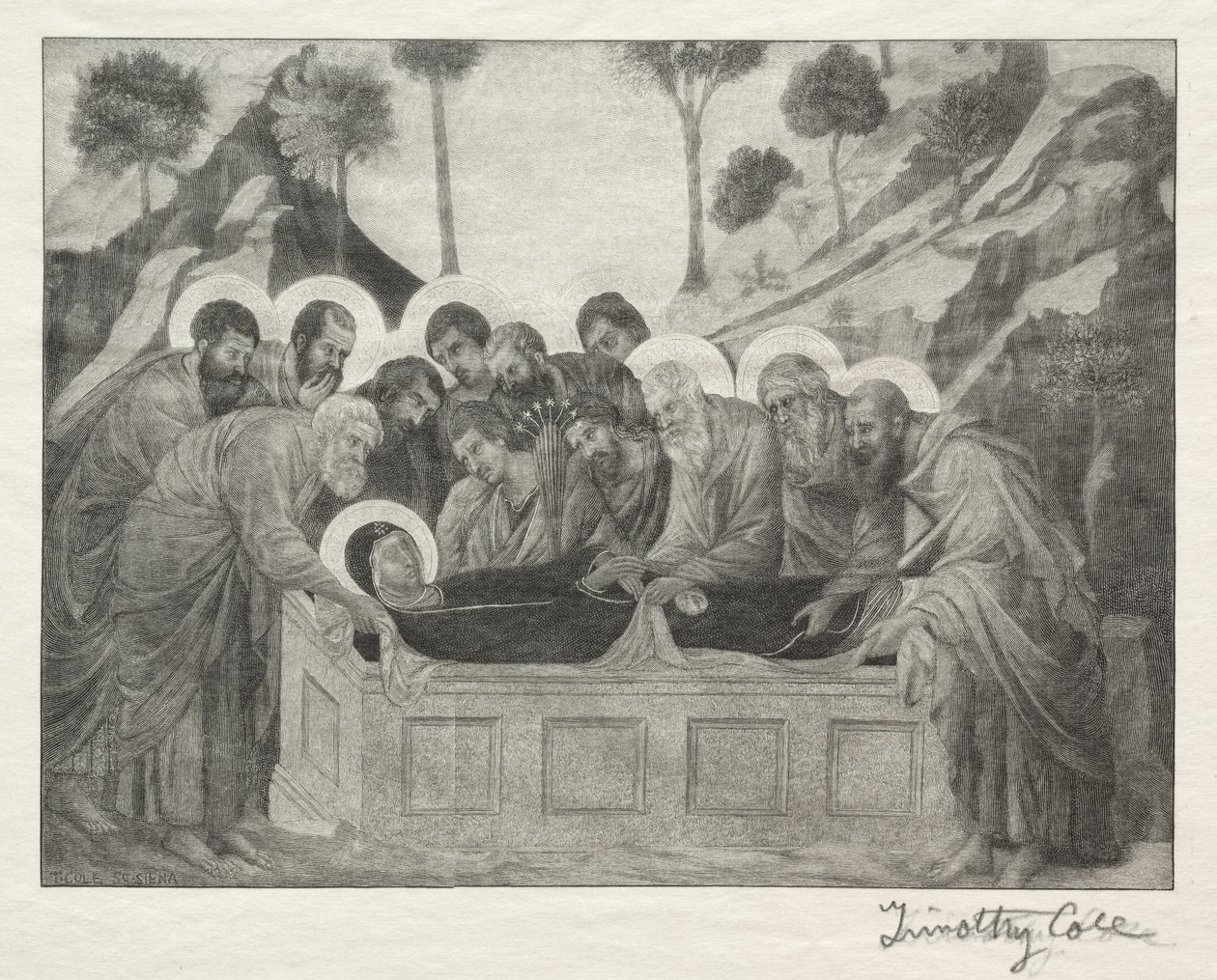 Alte italienische Meister: Beerdigung der Jungfrau, 1888-1892 von Timothy Cole
