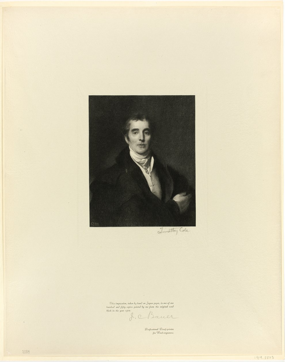 Der Herzog von Wellington, aus Alte englische Meister von Timothy Cole