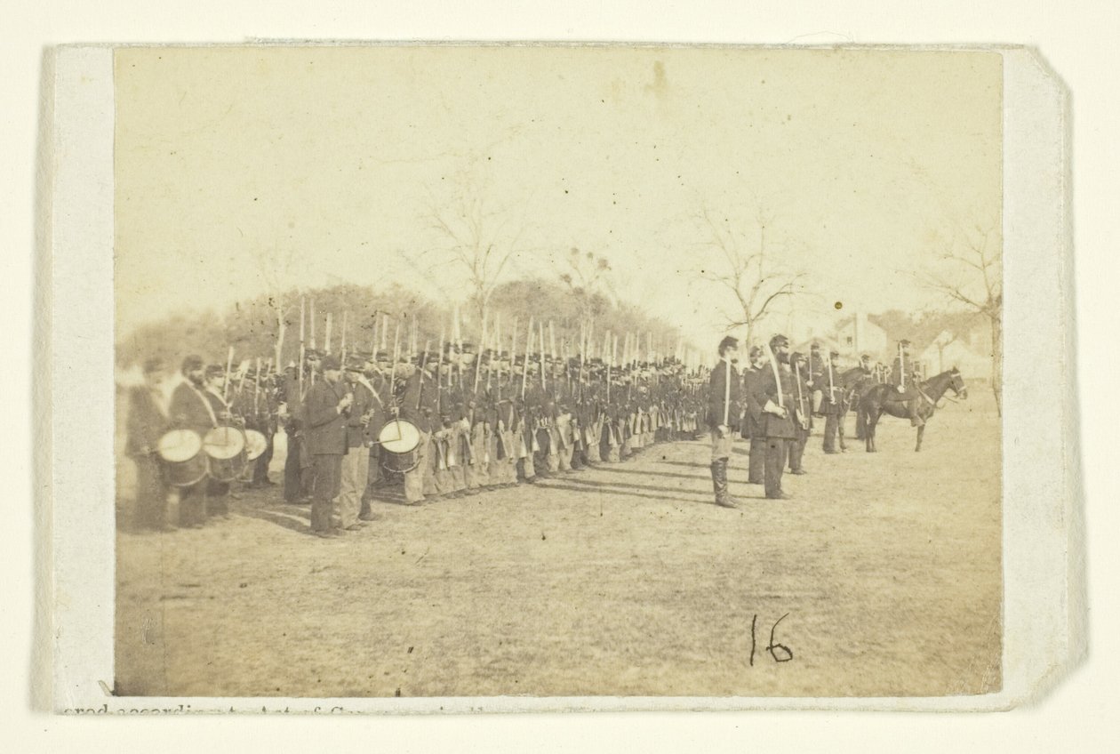 50. Pennsylvania-Infanterie in Paradeformation von Timothy O