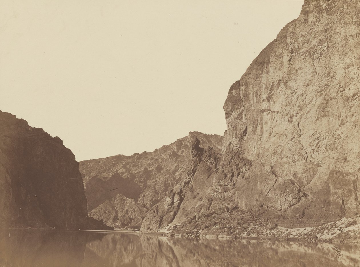 Schwarzer Canyon, Colorado River, Blick von Big Horn Camp, Nr. 4, 1871 von Timothy O