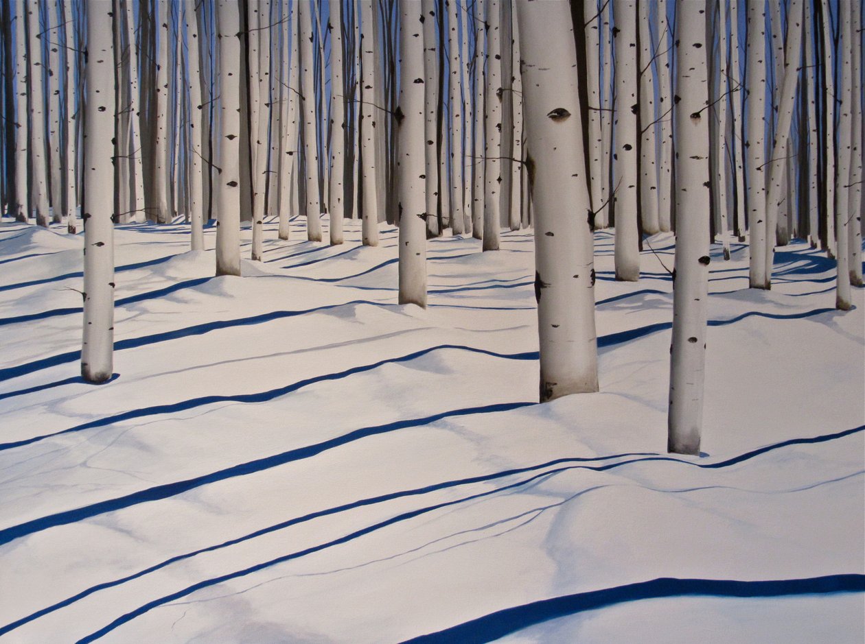 Schneebedeckte Wälder, 2017 von Tina Palmer