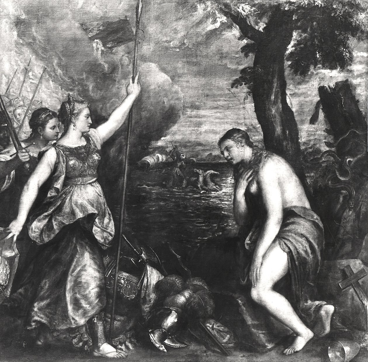 Religion von Spanien unterstützt, 1572-75 von Tiziano Vecelli
