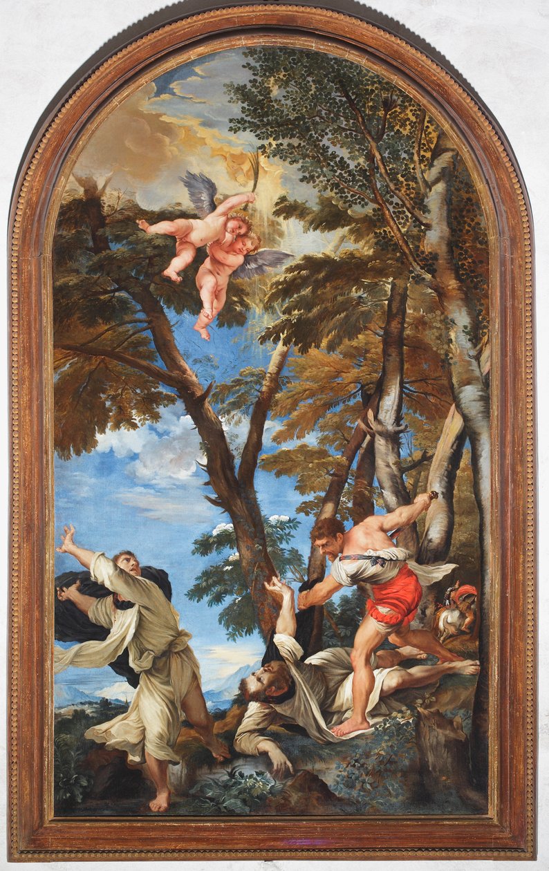 Martyrium des heiligen Petrus von Verona von Titian (c.1488 1576) (after)