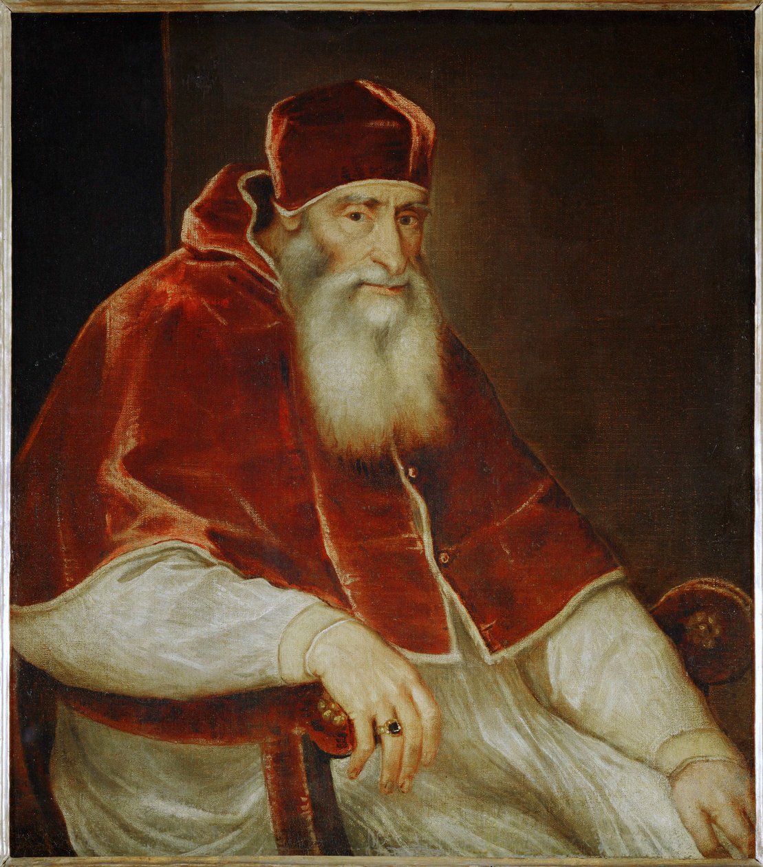 Papst Paul III. Farnese von Titian (c.1488 1576)