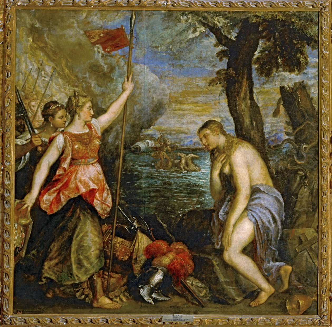 Die Religion unterstützt von Spanien von Titian (c.1488 1576)