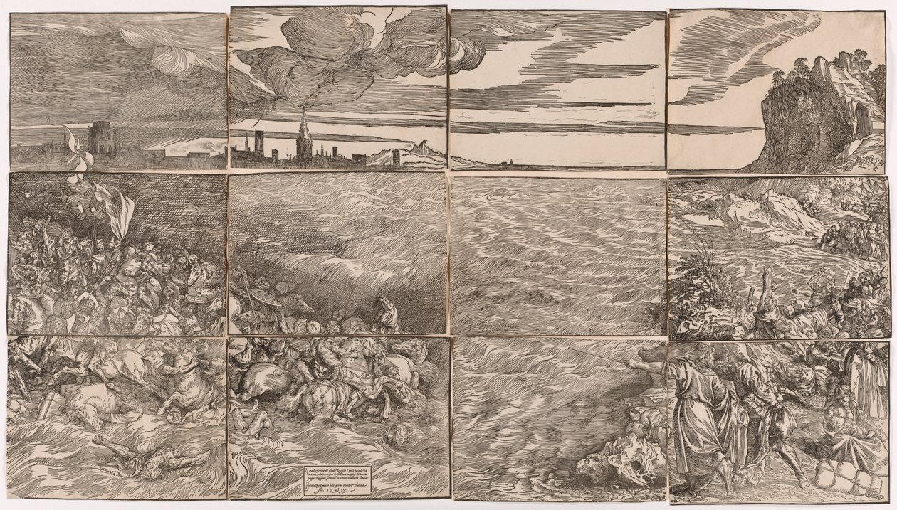 Die Versenkung der Armee des Pharao im Roten Meer von Titian (c.1488 1576)