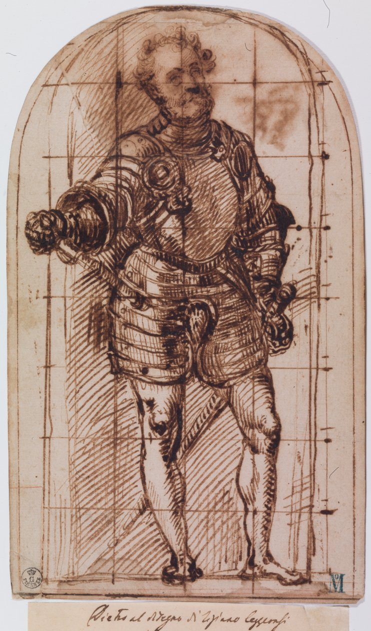 Studie für das Porträt des Herzogs von Urbino von Titian (c.1488 1576)