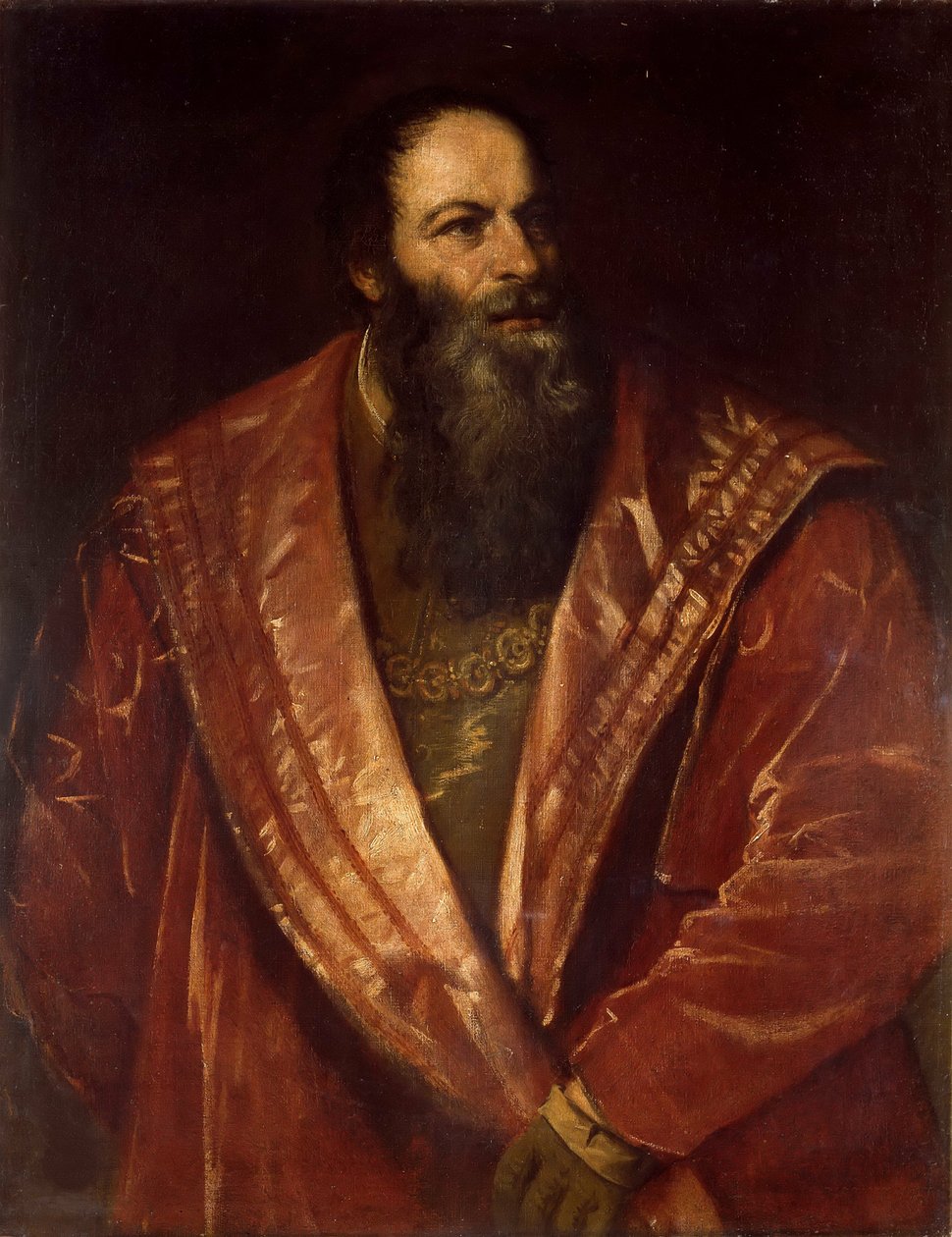 Porträt von Pietro Aretino von Titian