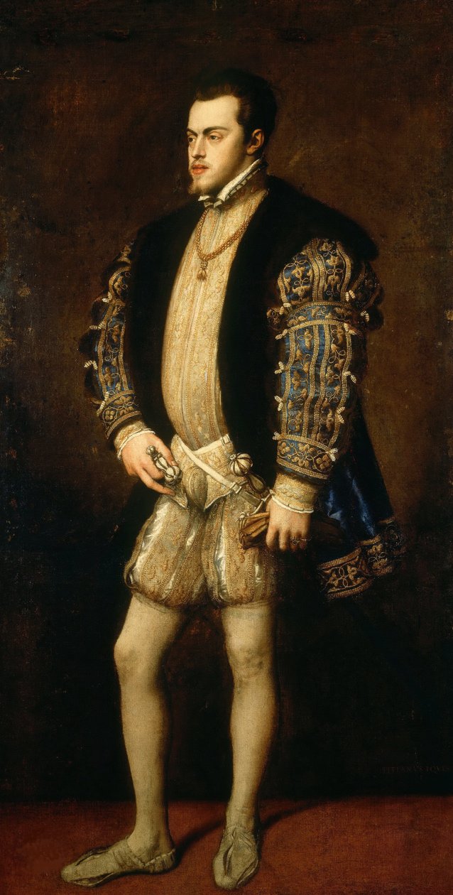Porträt von Philipp II., König von Spanien und Portugal von Titian