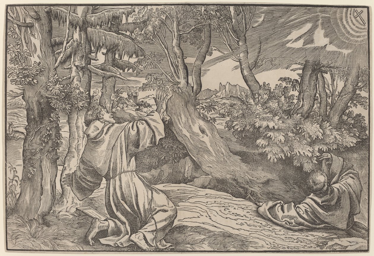 Der heilige Franziskus empfängt die Stigmata von Titian