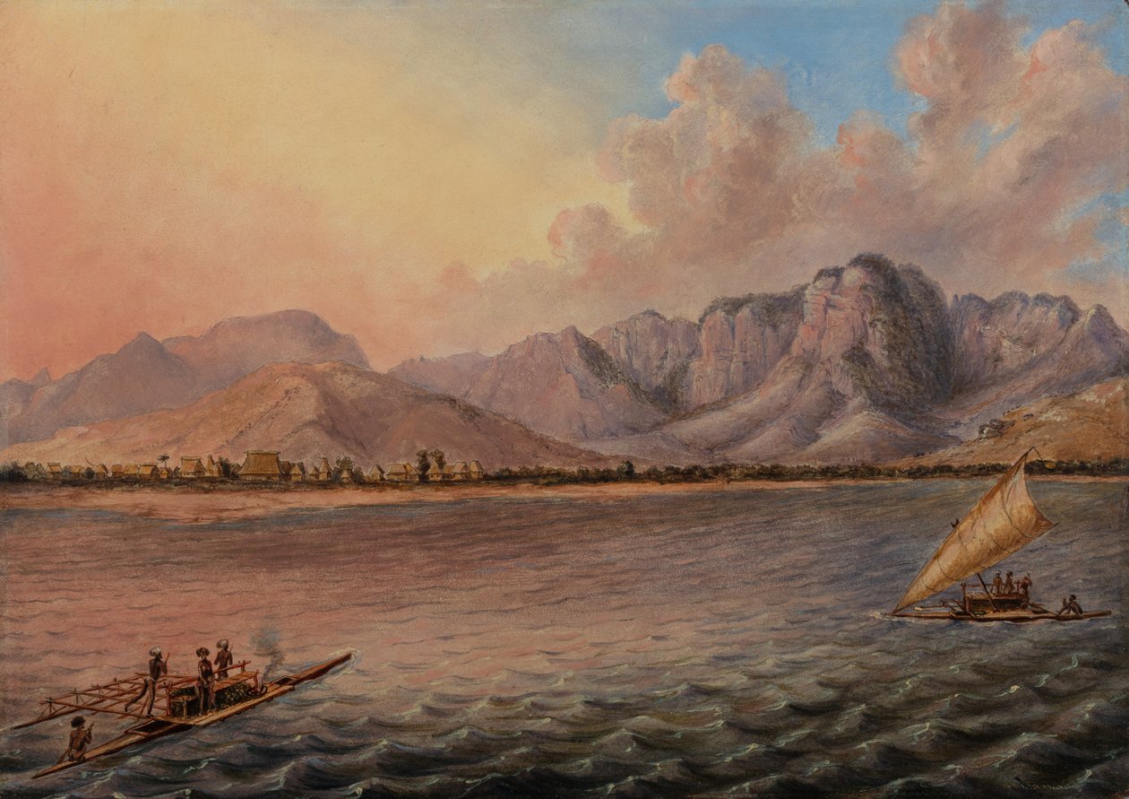 Mathwalta, Venua Levu Vitisa, Fidschi, um 1840 von Titian Ramsey Peale