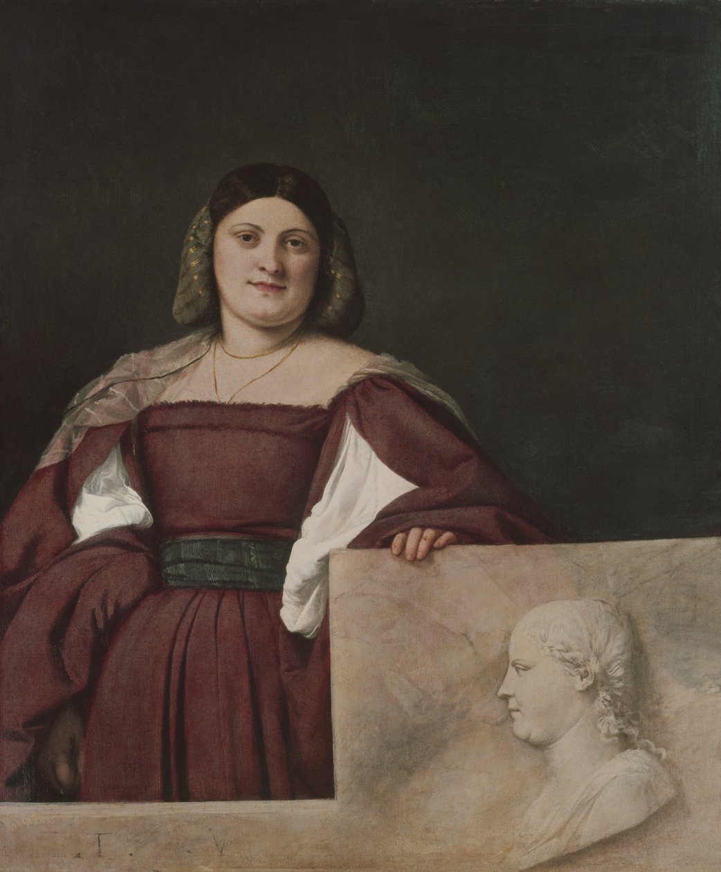 Porträt einer Dame (La Schiavona), ca. 1510-12 von Tiziano Vecelli