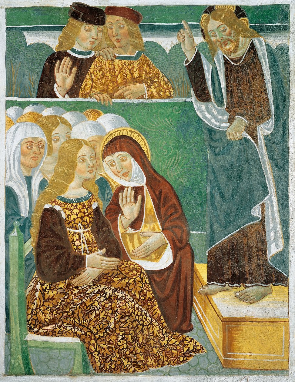 Jesus predigt den Frauen von Tommaso (active 1479 1509) (workshop) Cagnola