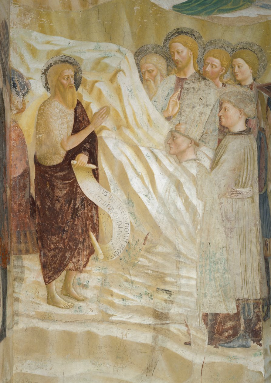 Lebenszyklus des Heiligen Johannes des Täufers: Die Predigt des Heiligen Johannes des Täufers von Tommaso Masolino da Panicale