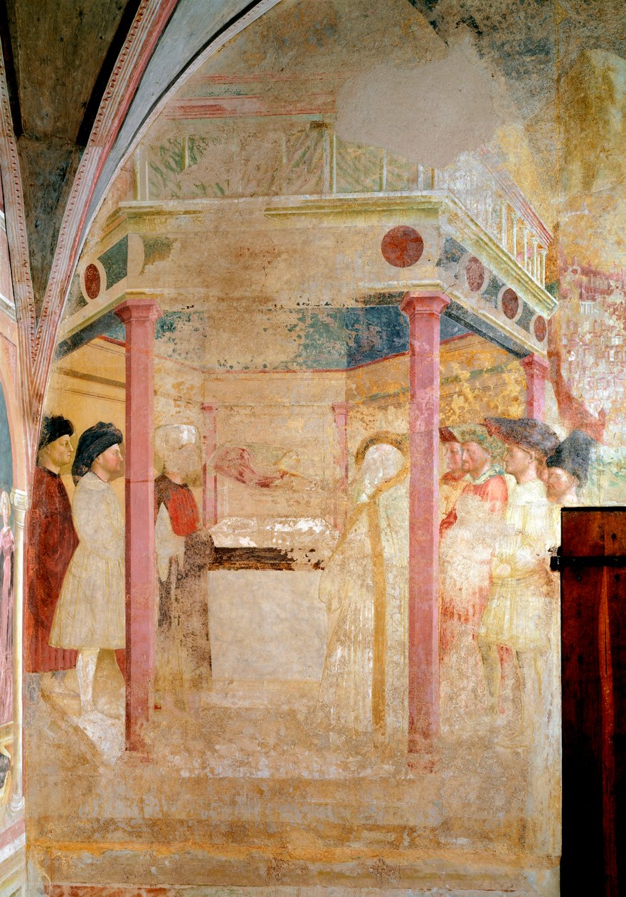 Leben des heiligen Johannes des Täufers: Die Verkündigung an St. Zacharias von Tommaso Masolino da Panicale