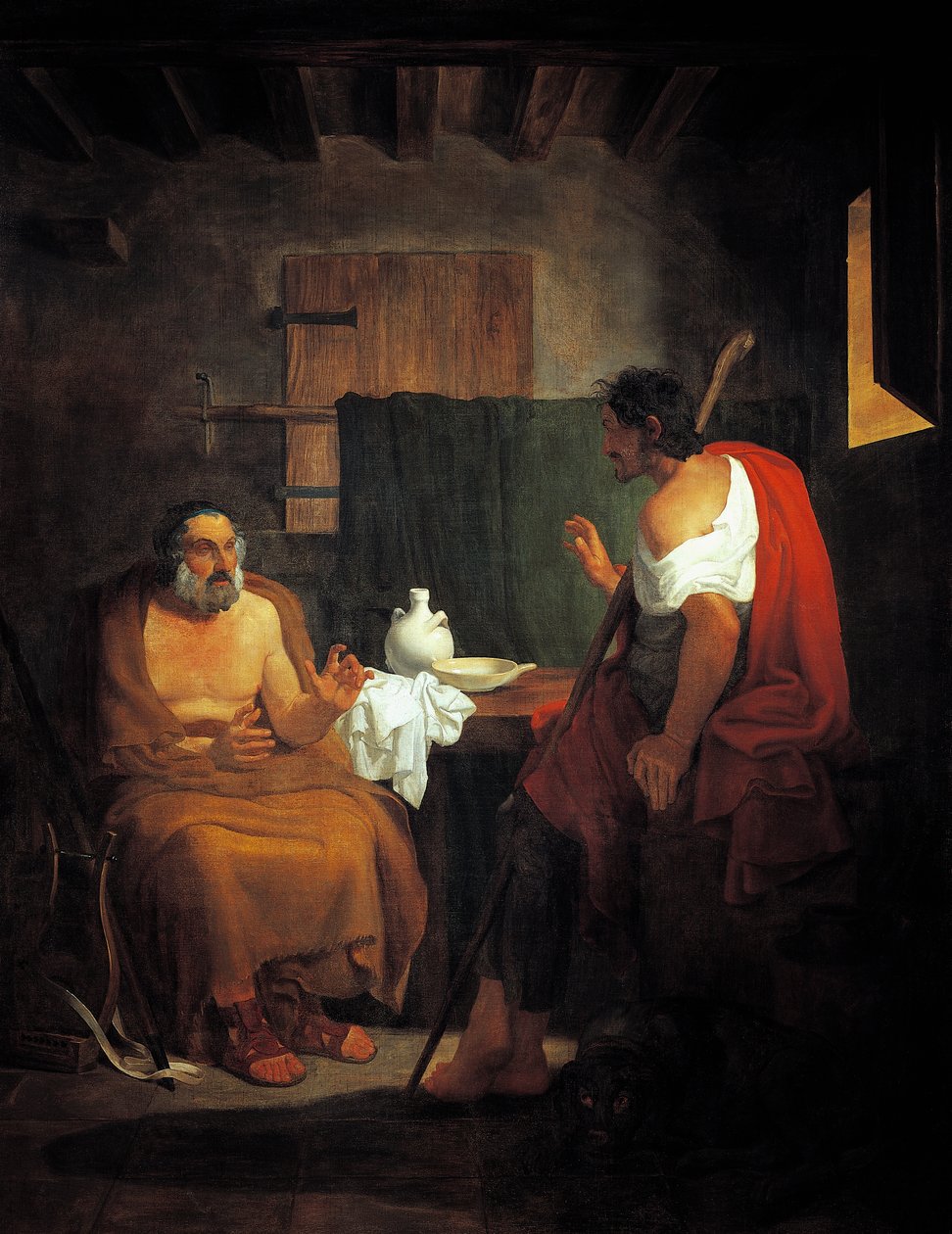 Blinder Homer im Haus des Hirten Glauco von Tommaso Minardi