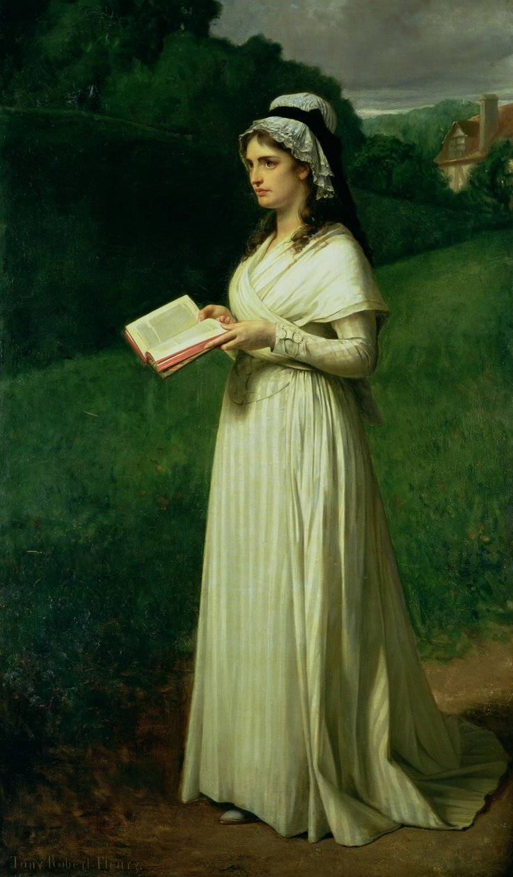 Porträt von Charlotte Corday von Tony Robert Fleury