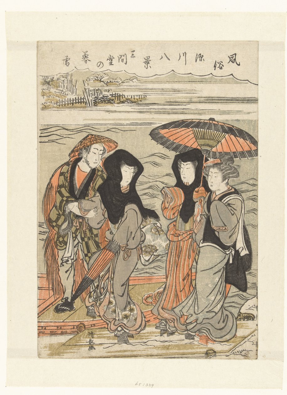 Abendschnee in Sangendo von Torii Kiyonaga