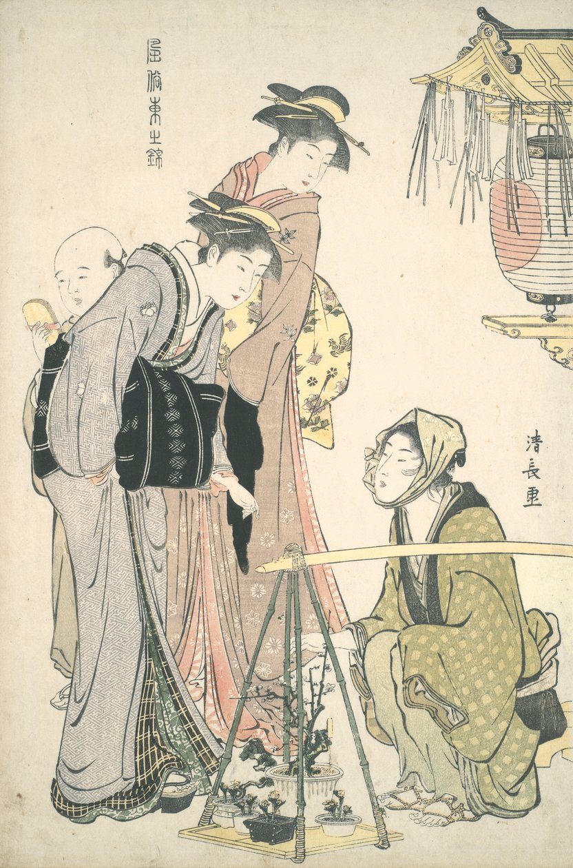 Kauf von Topfpflanzen: Brokate des Ostens von Torii Kiyonaga