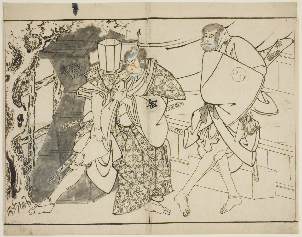 Die Schauspieler Arashi Ryuzo und Morita Kanya VIII von Toshusai Sharaku