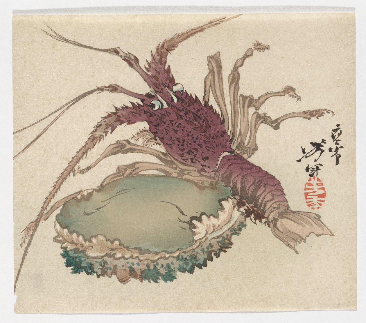 Hummer und Abalone von Tsukioka Yoshitoshi