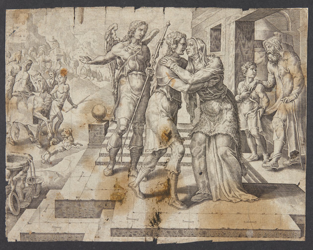 Die Heimkehr des Tobias von Ubekendt efter Maarten van Heemskerck