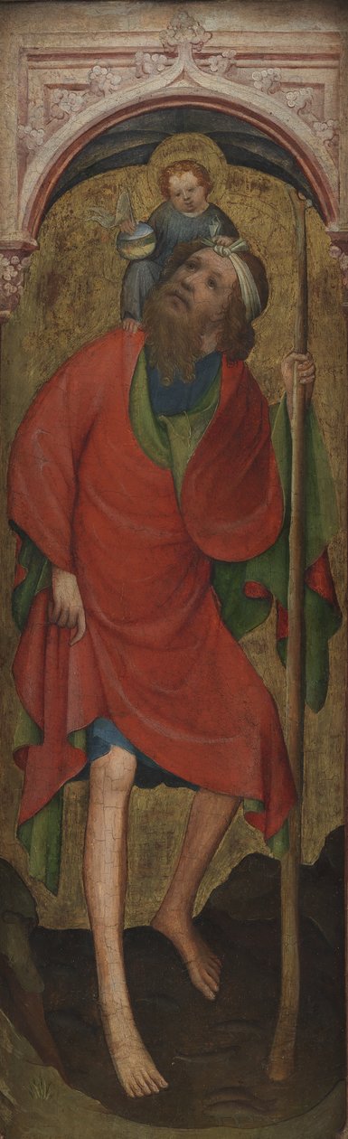 St. Christophorus mit dem Kind von Ubekendt tysk omkring 1400