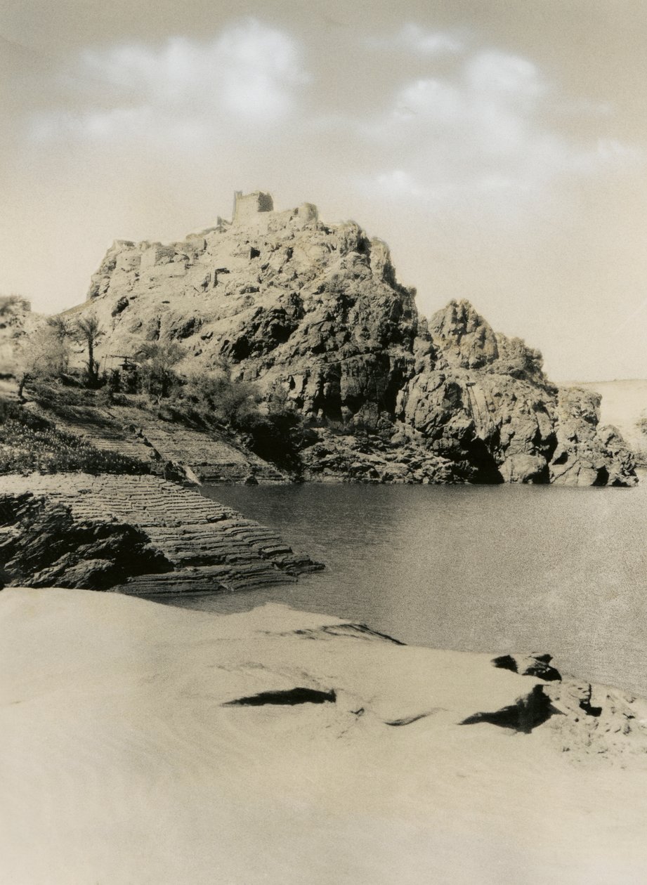 Befestigtes Dorf in Diffinarti, Sudan, Fotografie von Ugo Monneret de Villard von Ugo Monneret de Villard