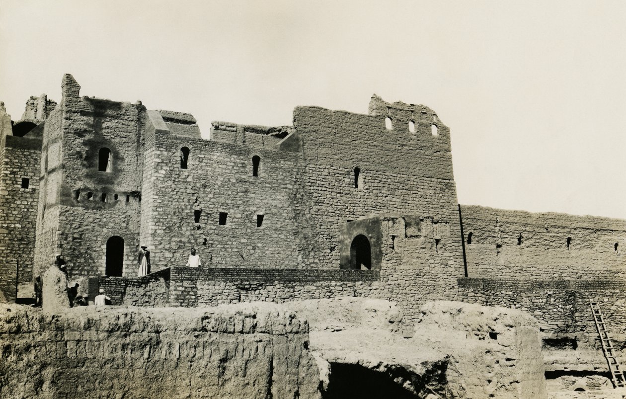 Kloster St. Simeon nach seiner Restaurierung, Assuan, Ägypten, Fotografie von Ugo Monneret de Villard von Ugo Monneret de Villard