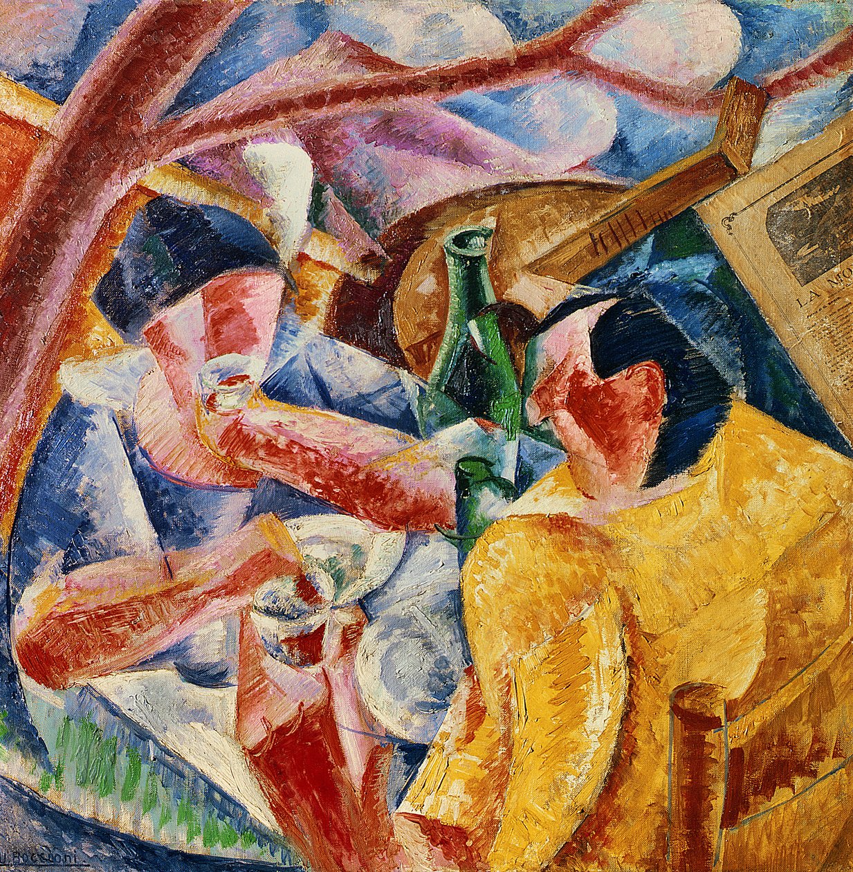 Unter der Pergola in Neapel, 1914 von Umberto Boccioni