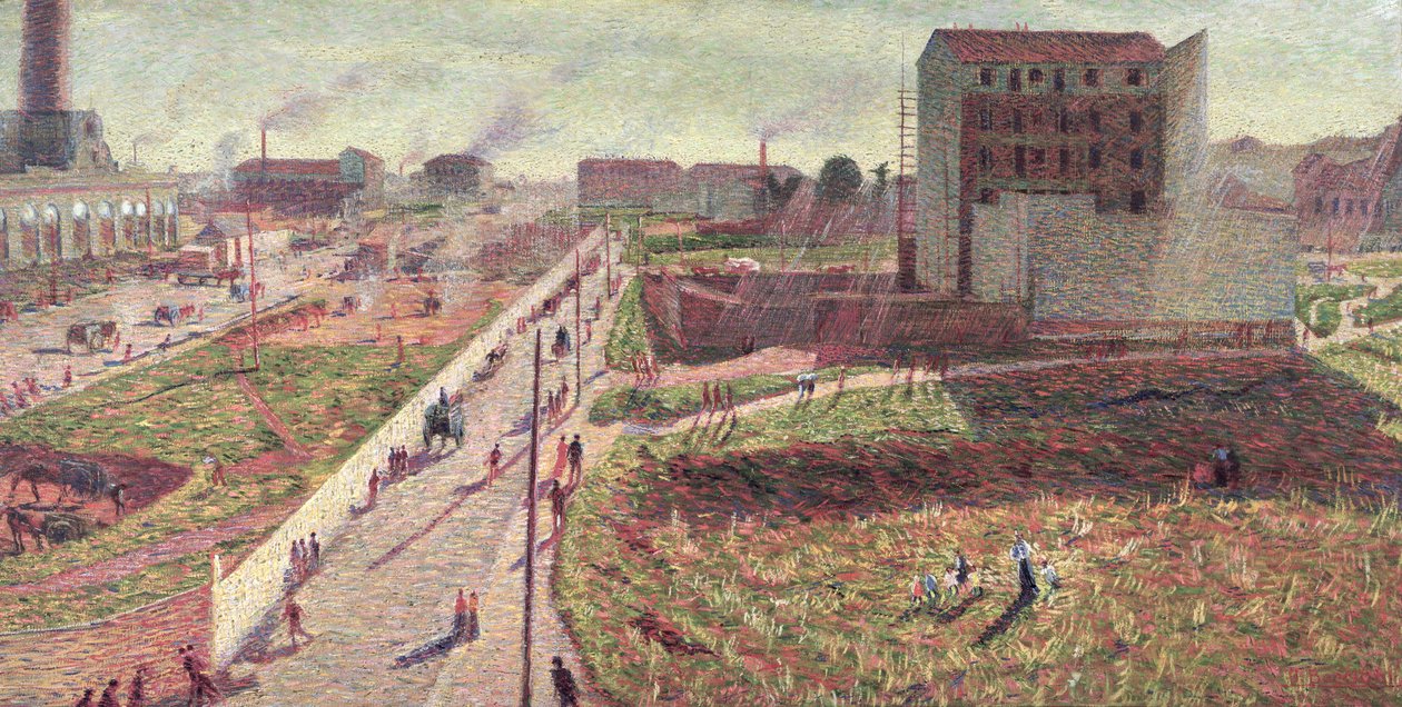 Werkstätten an der Porta Romana, 1909 von Umberto Boccioni
