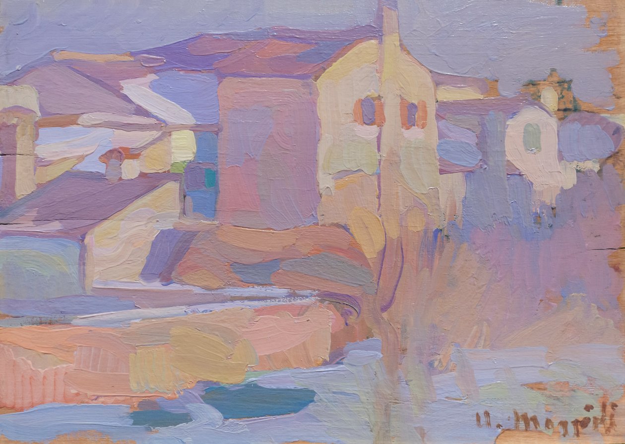 Kleine Landschaft von Burano von Umberto Moggioli