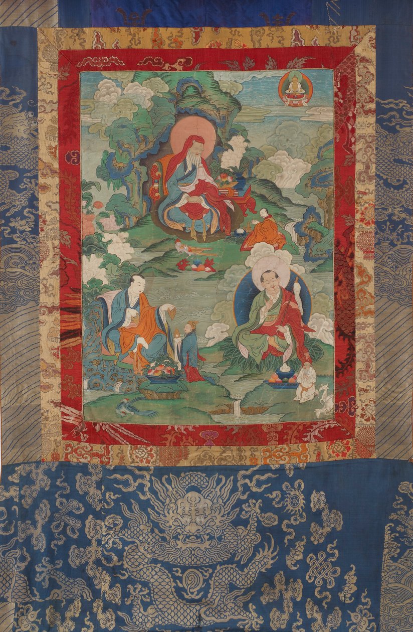 Arhats Ajita, Kalika und Vanavasin von Unbekannt Unbekannt