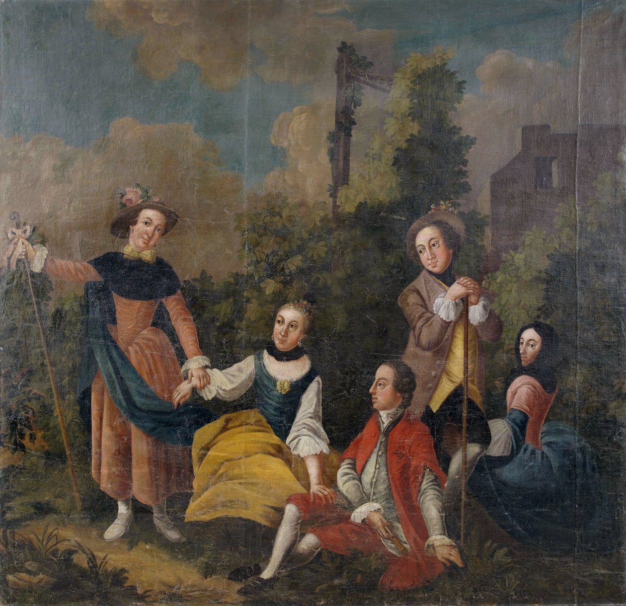 Eine Gesellschaft im Park von Unbekannt Unbekannt