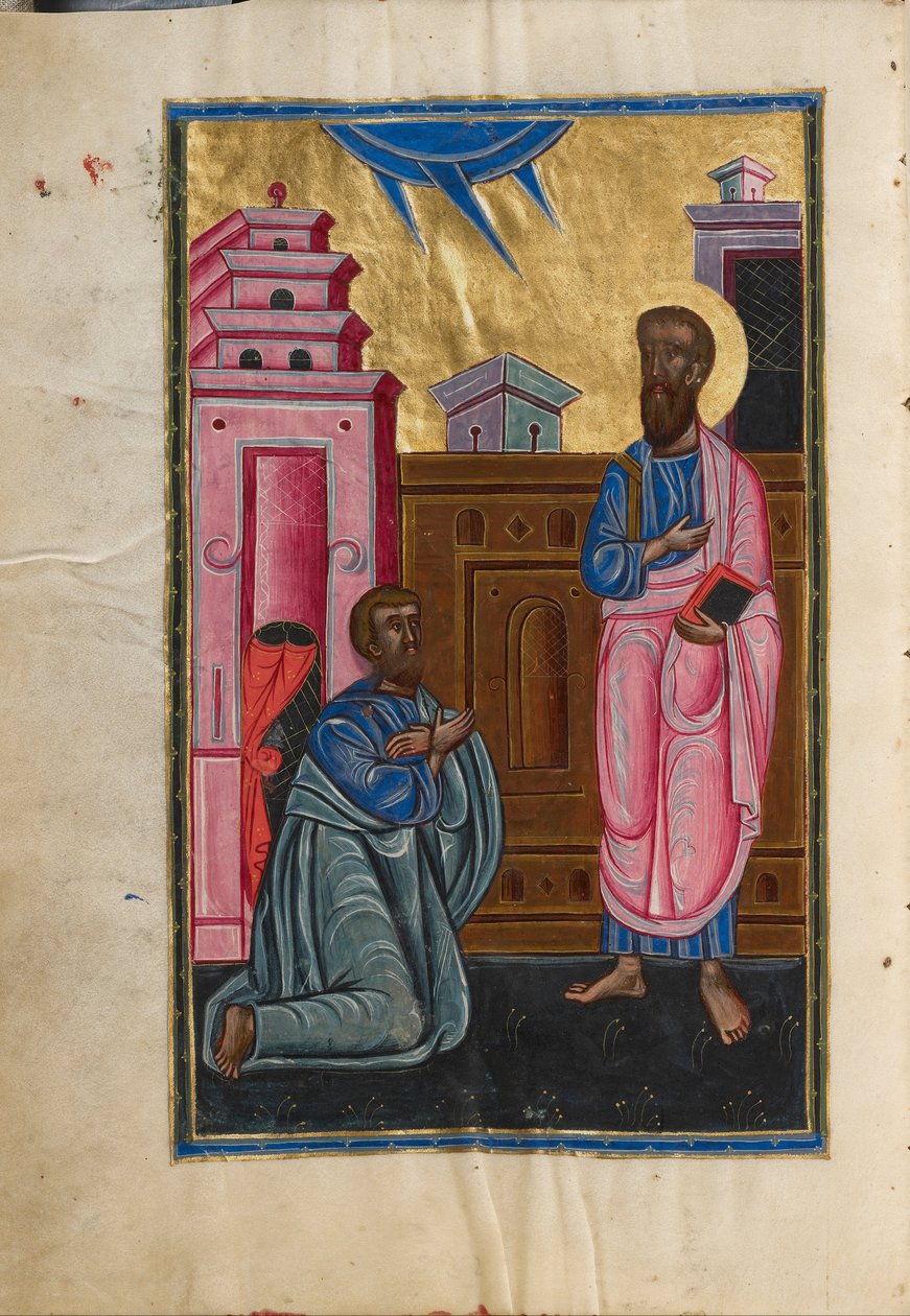 Der heilige Paulus und Sergius, römischer Prokonsul auf Zypern von Unbekannt Unbekannt