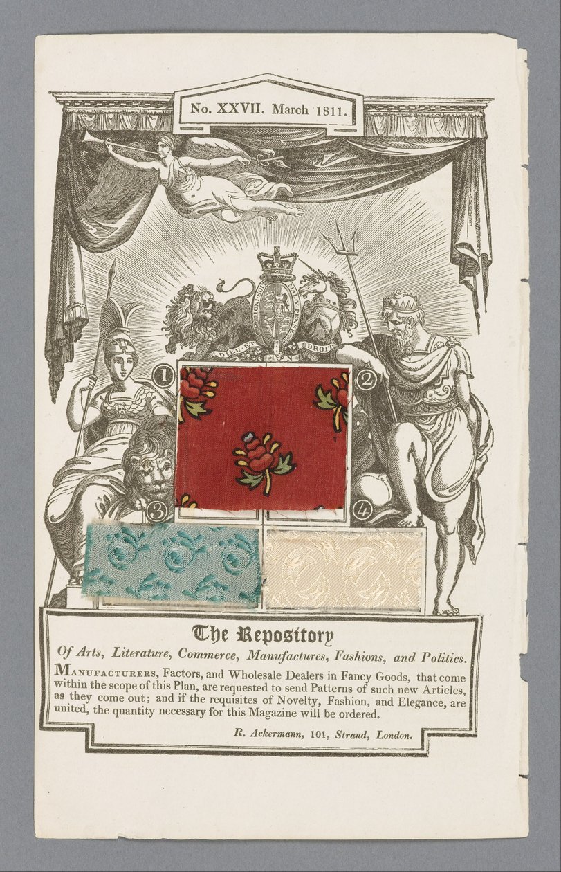 Seite aus Ackermanns Repository of the Arts, Science etc. von Unbekannt Unbekannt
