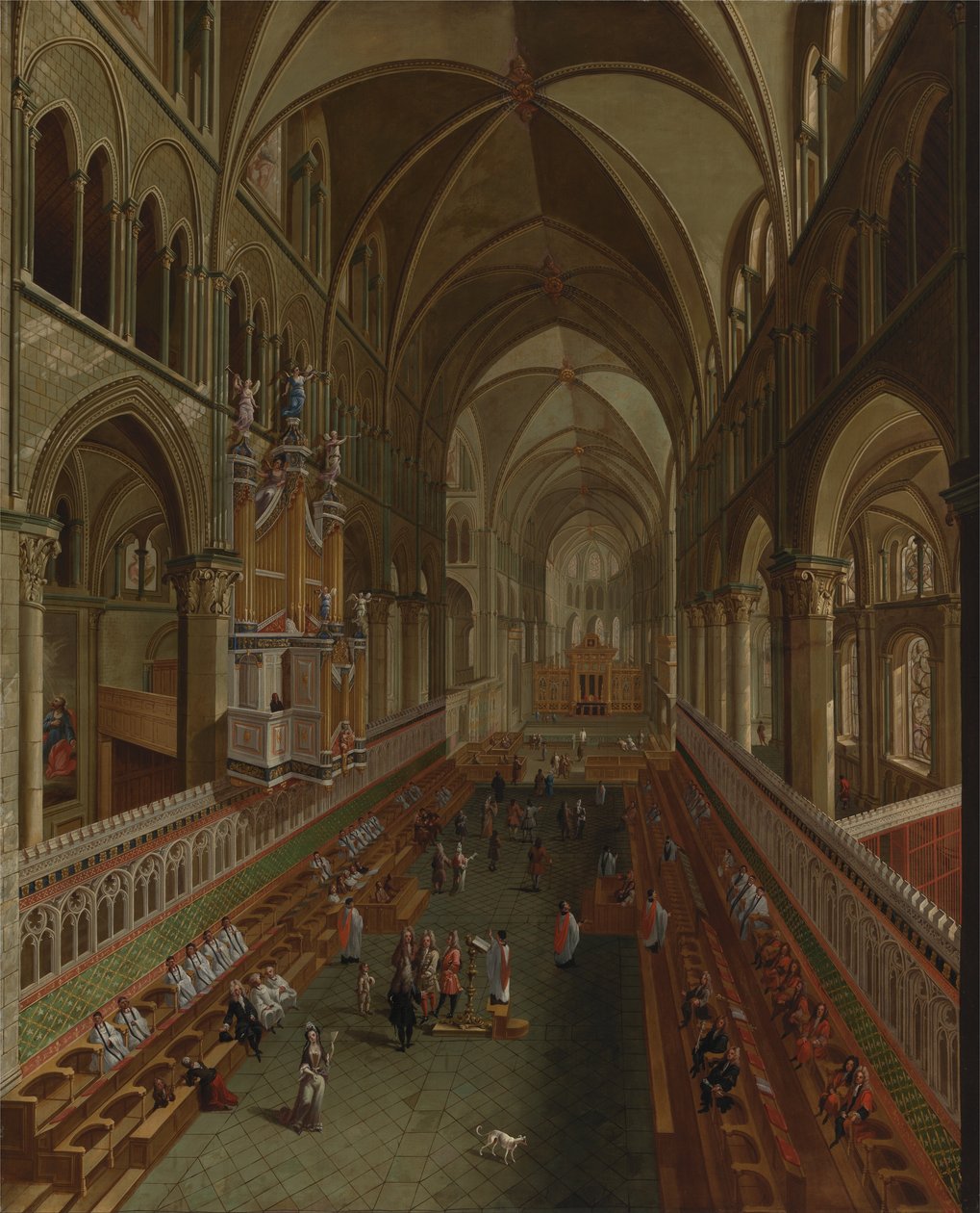 Der Chor der Kathedrale von Canterbury von Unbekannt Unbekannt