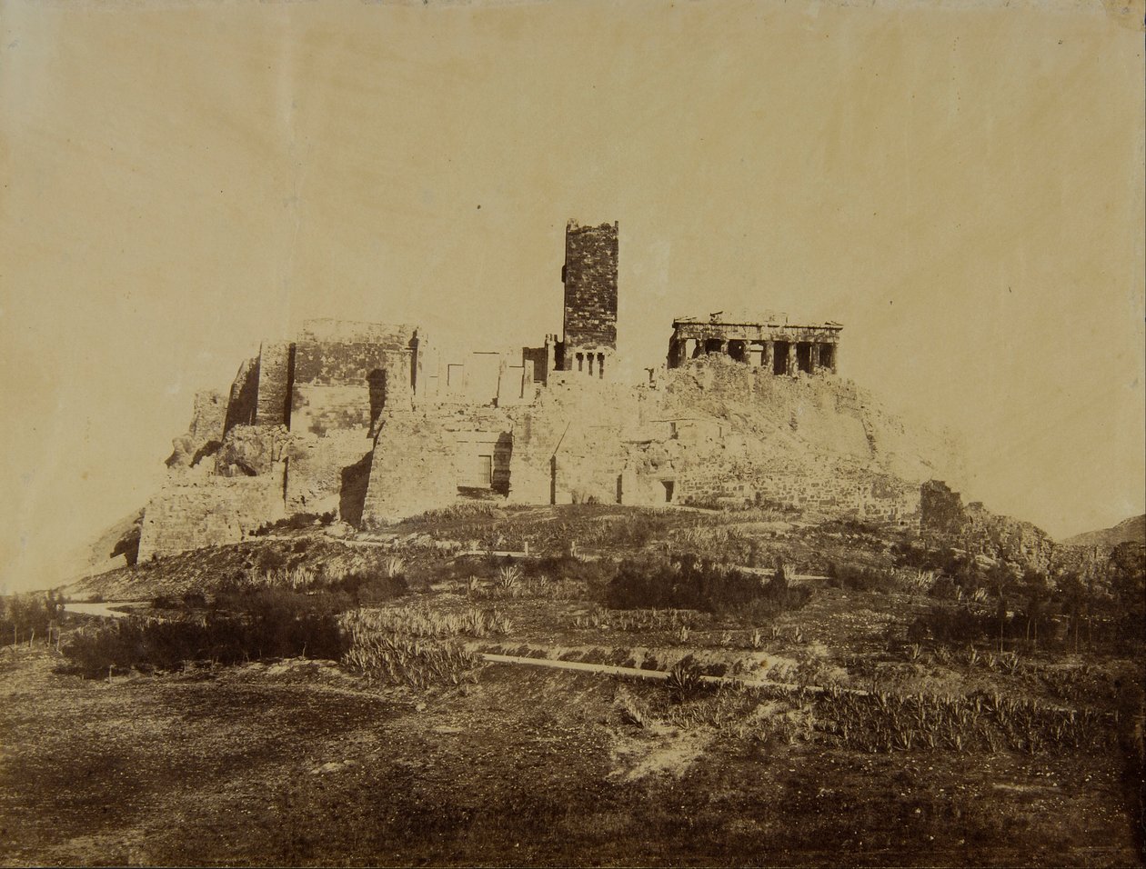 Die Westseite der Akropolis von Unbekannt Unbekannt