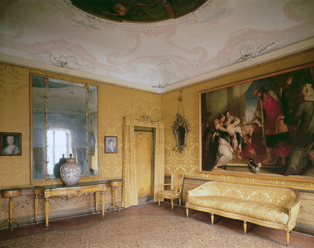 Der Gelbe Salon, Ca Rezzonico, Museo del Settecento, Venedig von Unbekannt Unbekannt