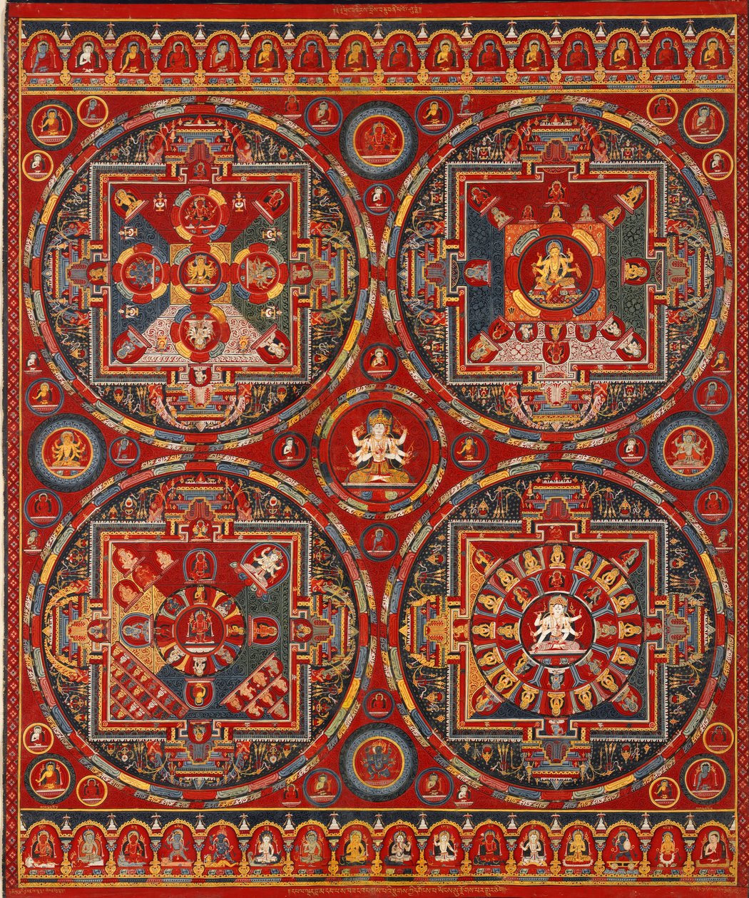 Vier Mandalas der Vajravali-Serie von Unbekannt Unbekannt