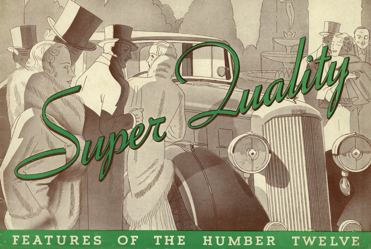 1934 Humber Twelve Verkaufsbroschüre von Unbekannt