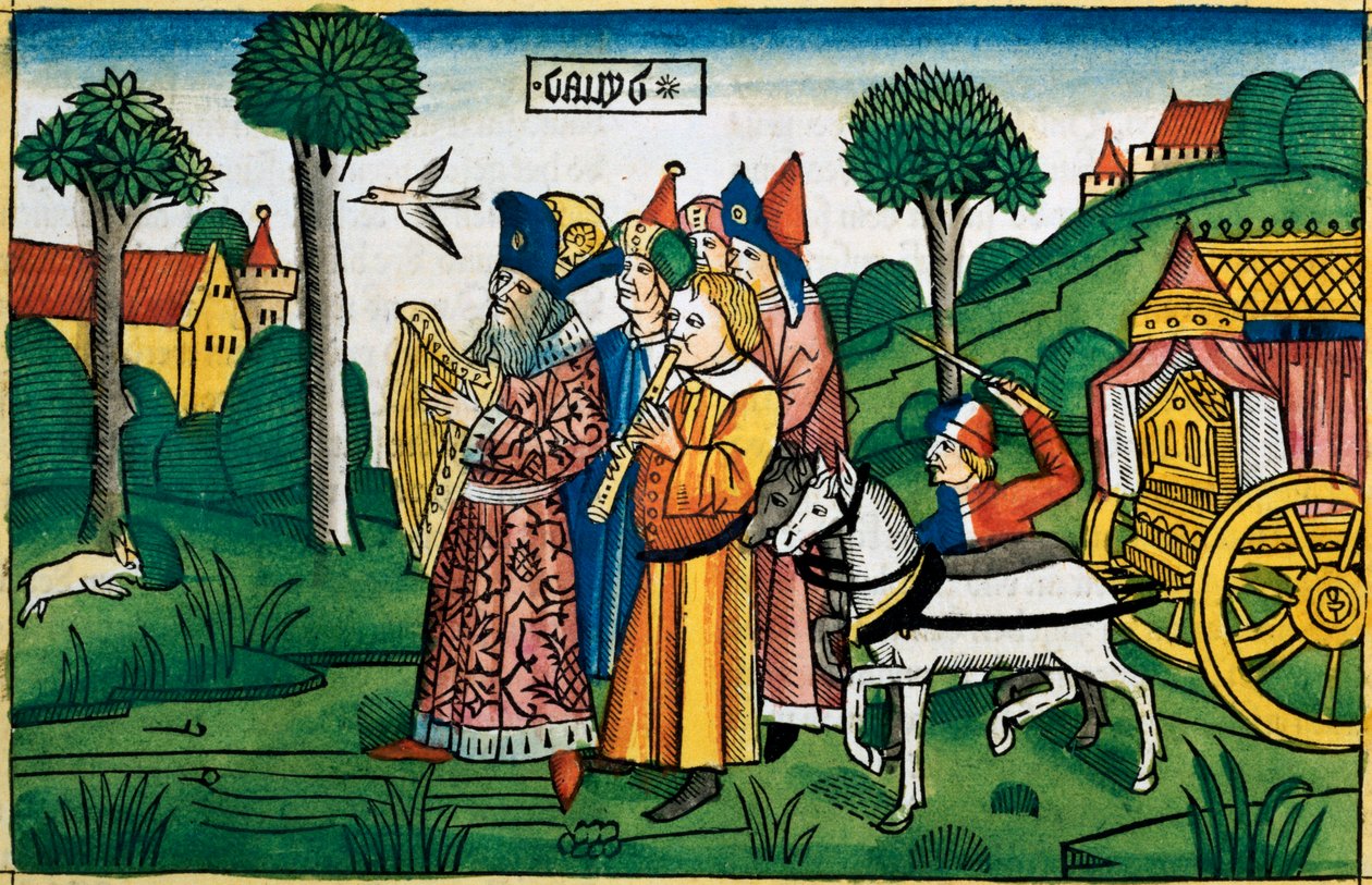 2. Samuel 6:1-5: David bringt die Bundeslade nach Jerusalem von Unbekannt