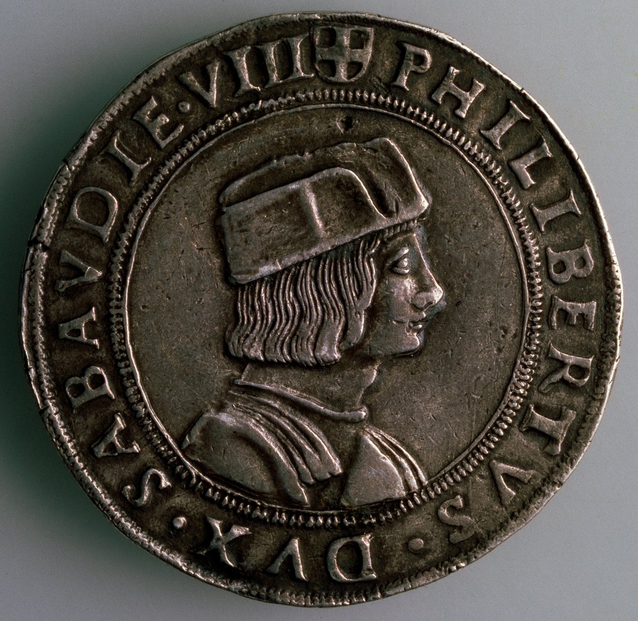4-Testoon. Herzogtum Savoyen, Italien, Vorderseite: Philibert II., Herzog von Savoyen, 1497-1504 von Unbekannt