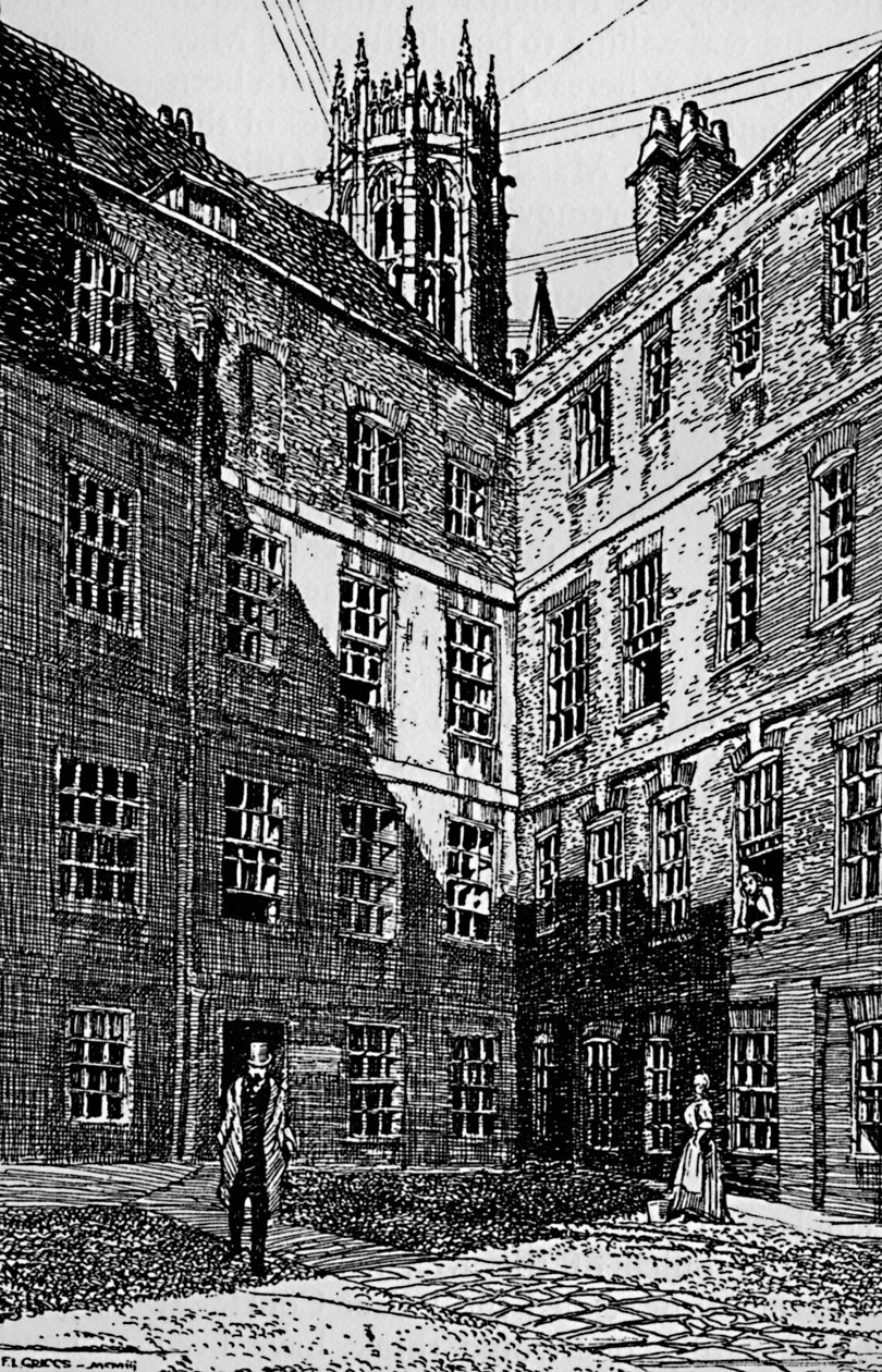 Eine Ecke von Cliffords Inn, 1903 von Unbekannt