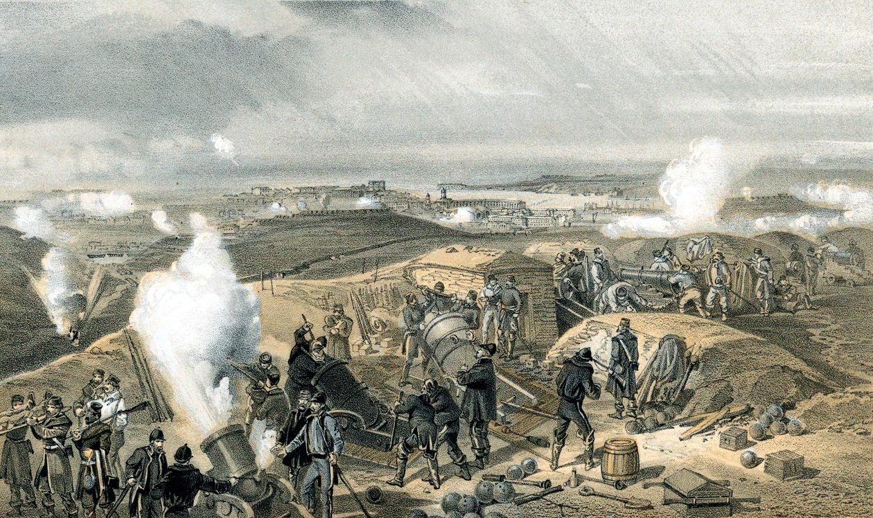 Ein heißer Tag in den Batterien, Krimkrieg, 1853-1856 von Unbekannt