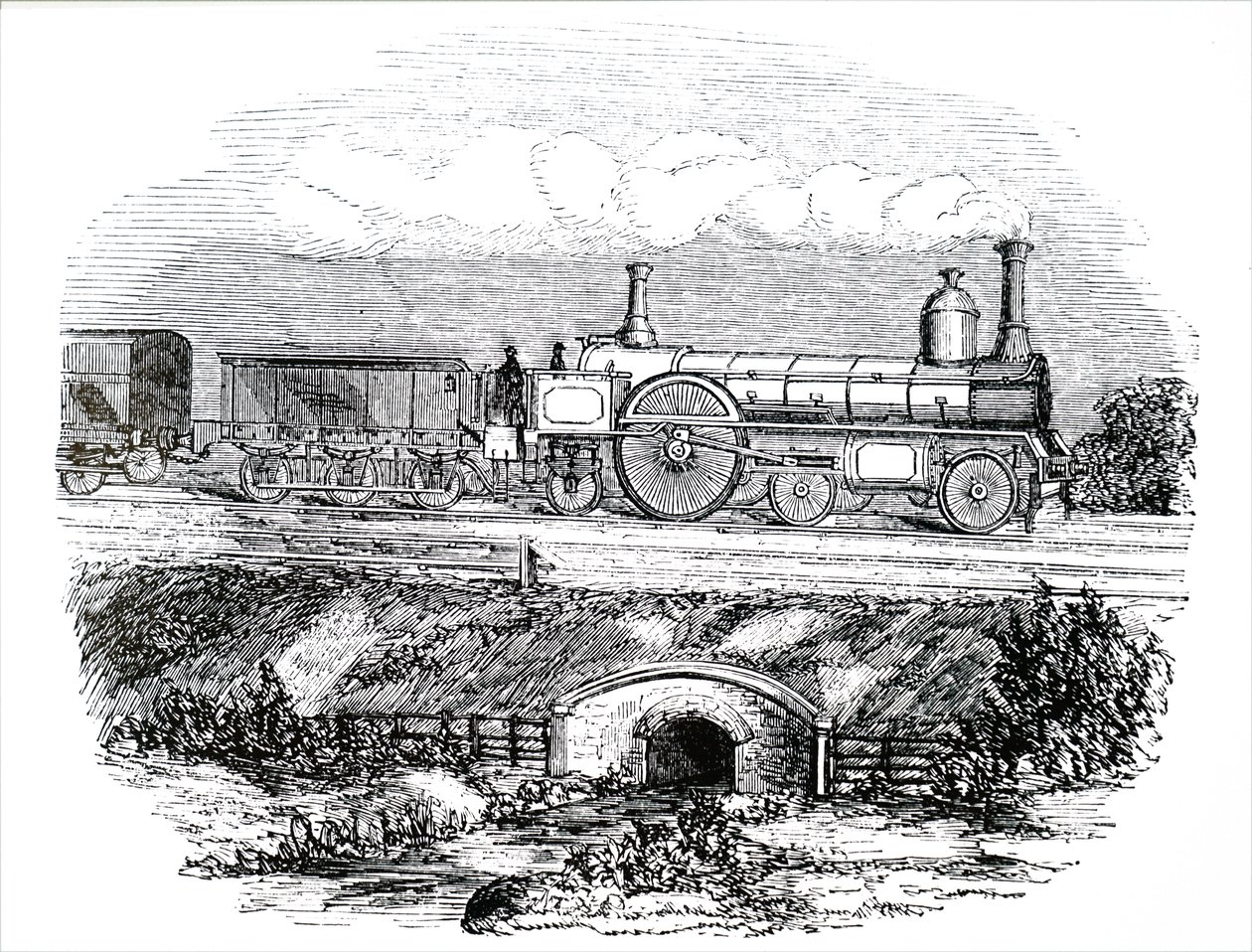 Eine LNWR-Passagierlokomotive Nr. 223 von Unbekannt