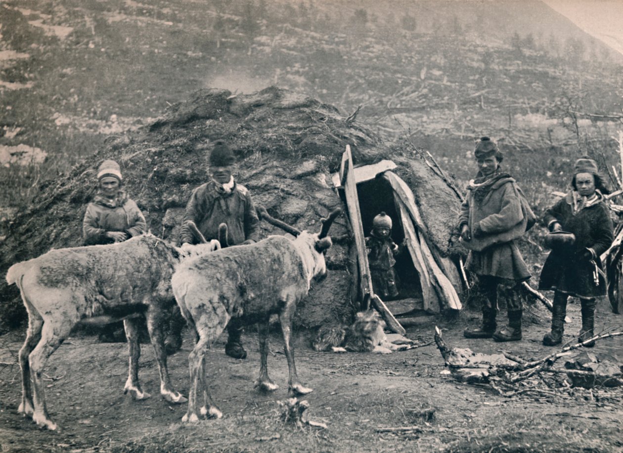 Eine Lappenfamilie, 1914 von Unbekannt