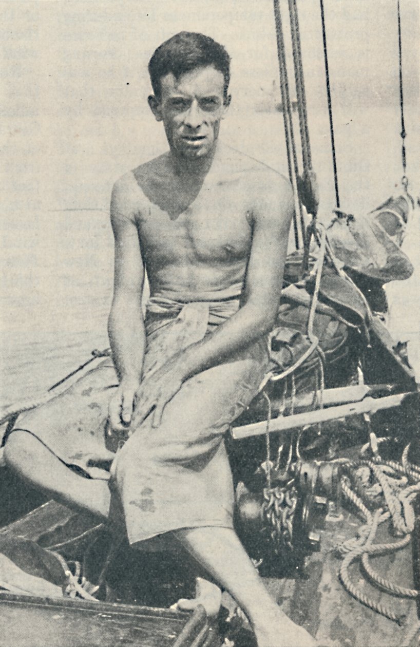 Ein moderner Ulysses. Gerbault fotografiert in Suva, auf den Fidschi-Inseln von Unbekannt