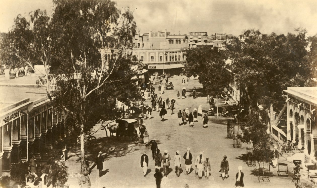 Ein Teil des Sadar Bazar, Rawalpindi - Vom Massy Gate aus gesehen von Unbekannt